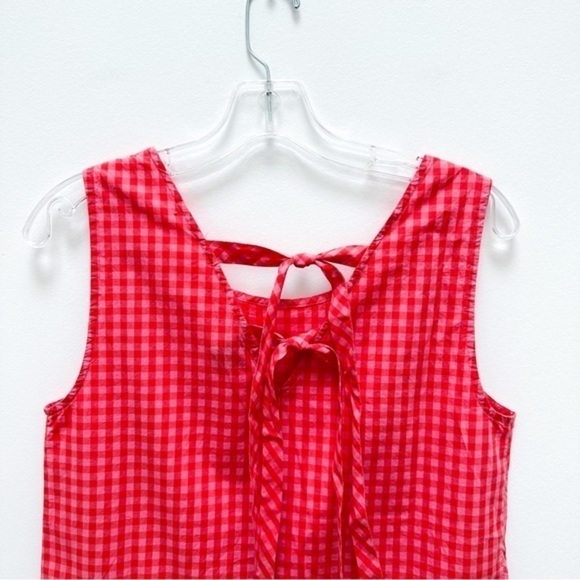 J.Crew Sleeveless Ruffle Gingham Top - Picture 5 of 8